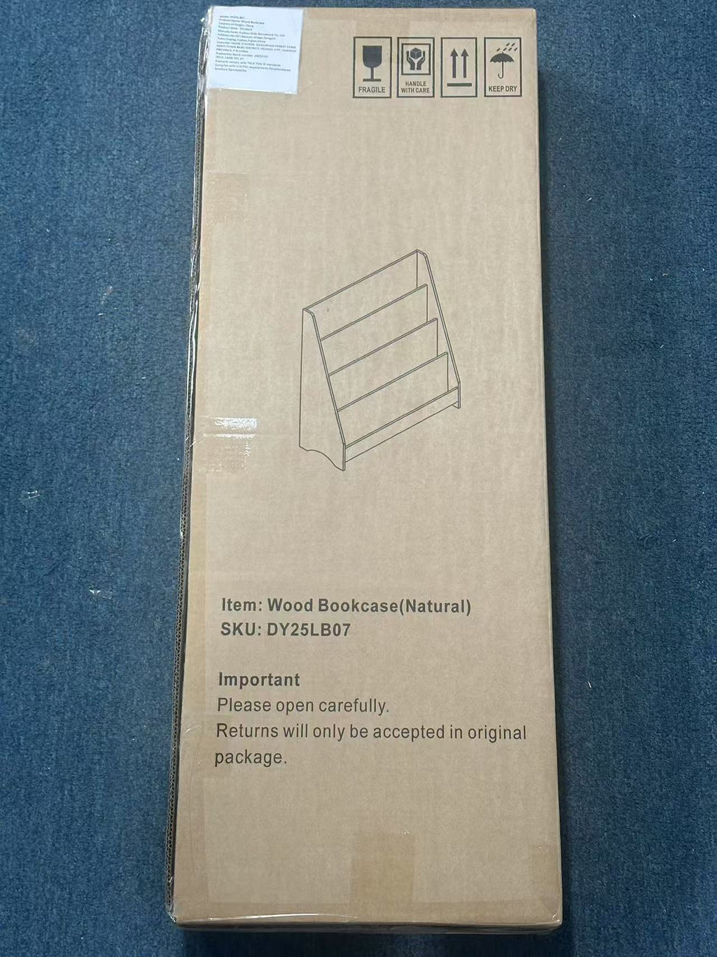 4-Tier MDF Toddler Book Display Shelves Kids Bookshelf