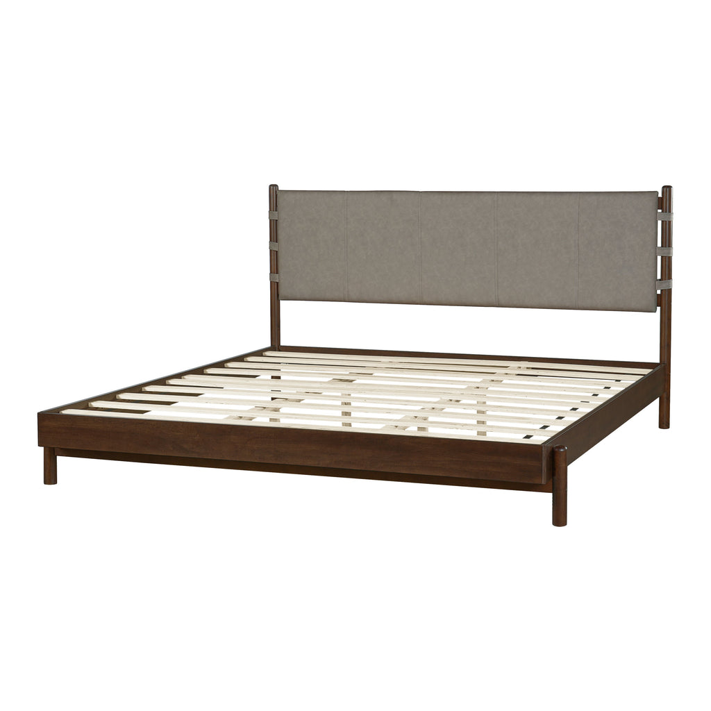 Modern King Bed Frame Set with 2 Nightstands