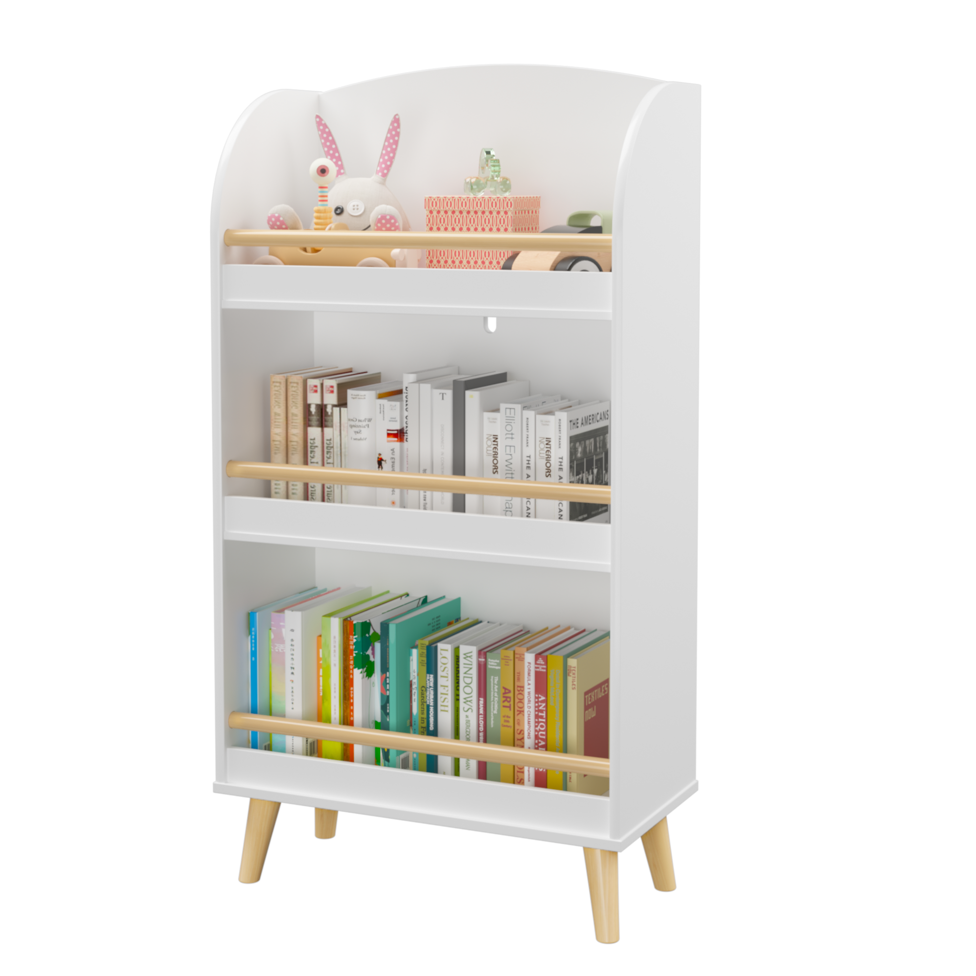 Kids 3-Tier Toy Storage Cabinet