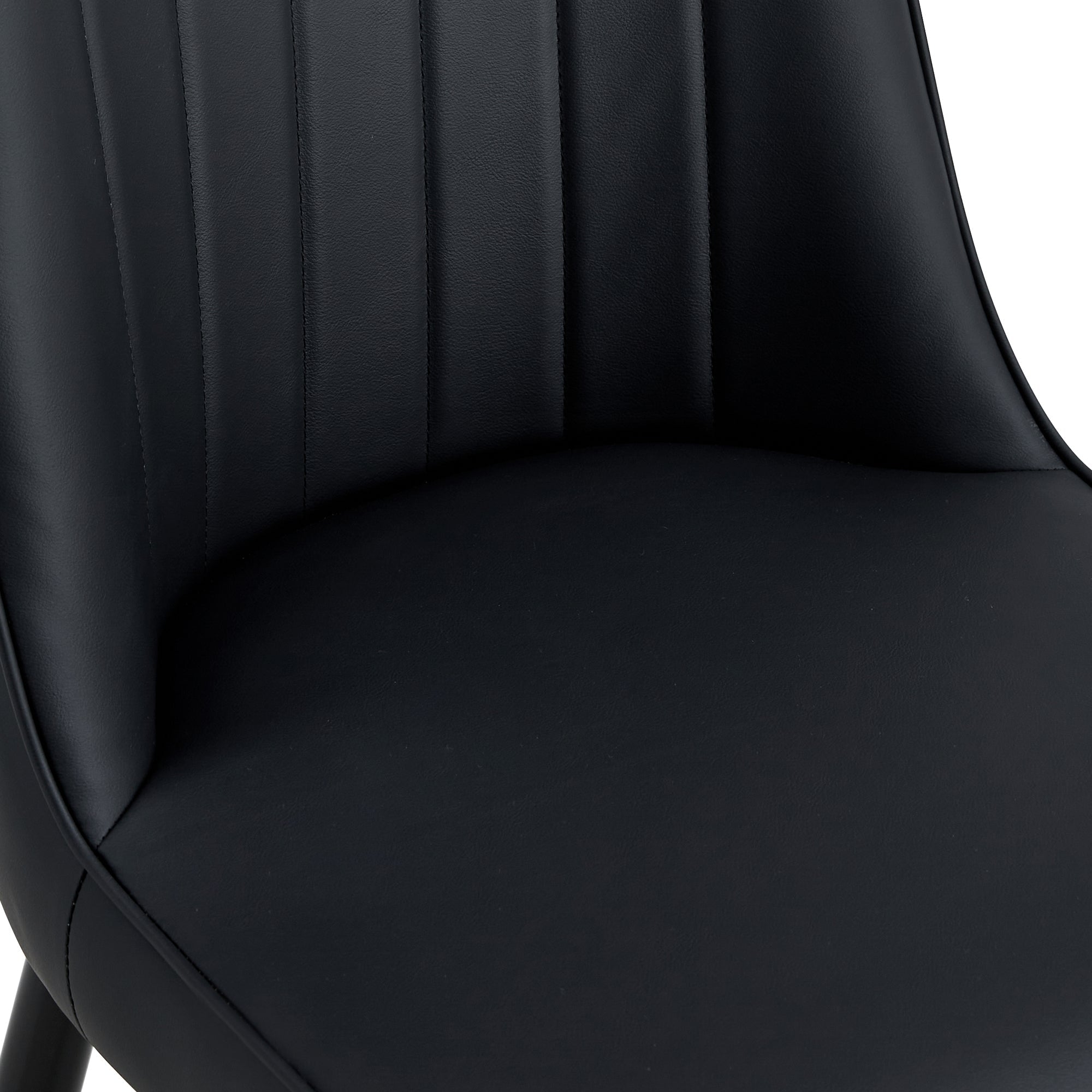 Modern PU Artificial Leather Dining Chairs (Set of 4)
