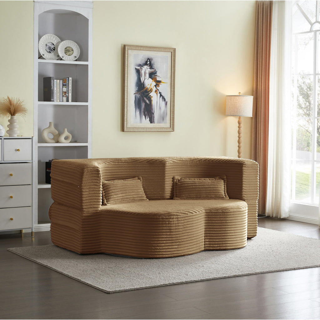 Full Size Convertible Floor Sleeper Sofa Bed