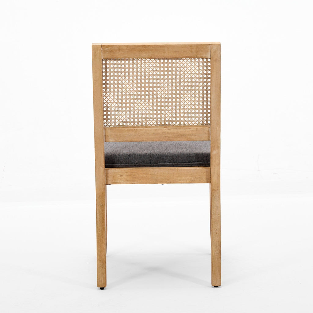 Farmhouse Rattan Dining Chairs (Set of 2)