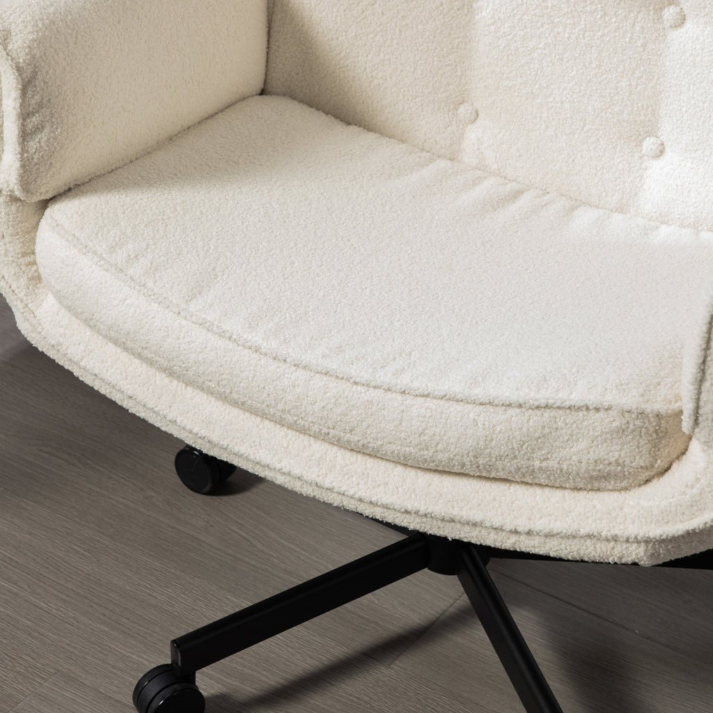 Pet Friendly Criss Cross Chair Swivel Task Office Chairs with Wide Seat