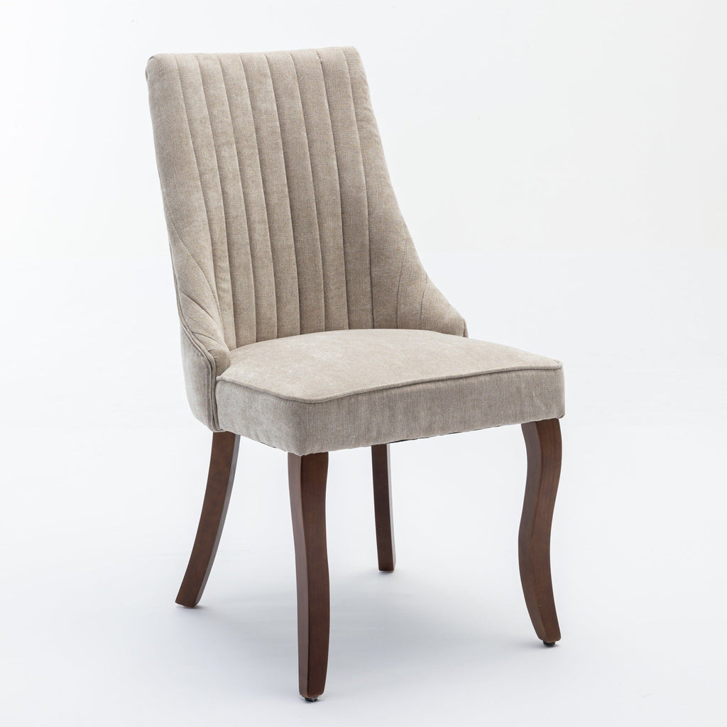 Rayon Cloth Flocking Velvet/Linen Dining Chairs (Set of 2)