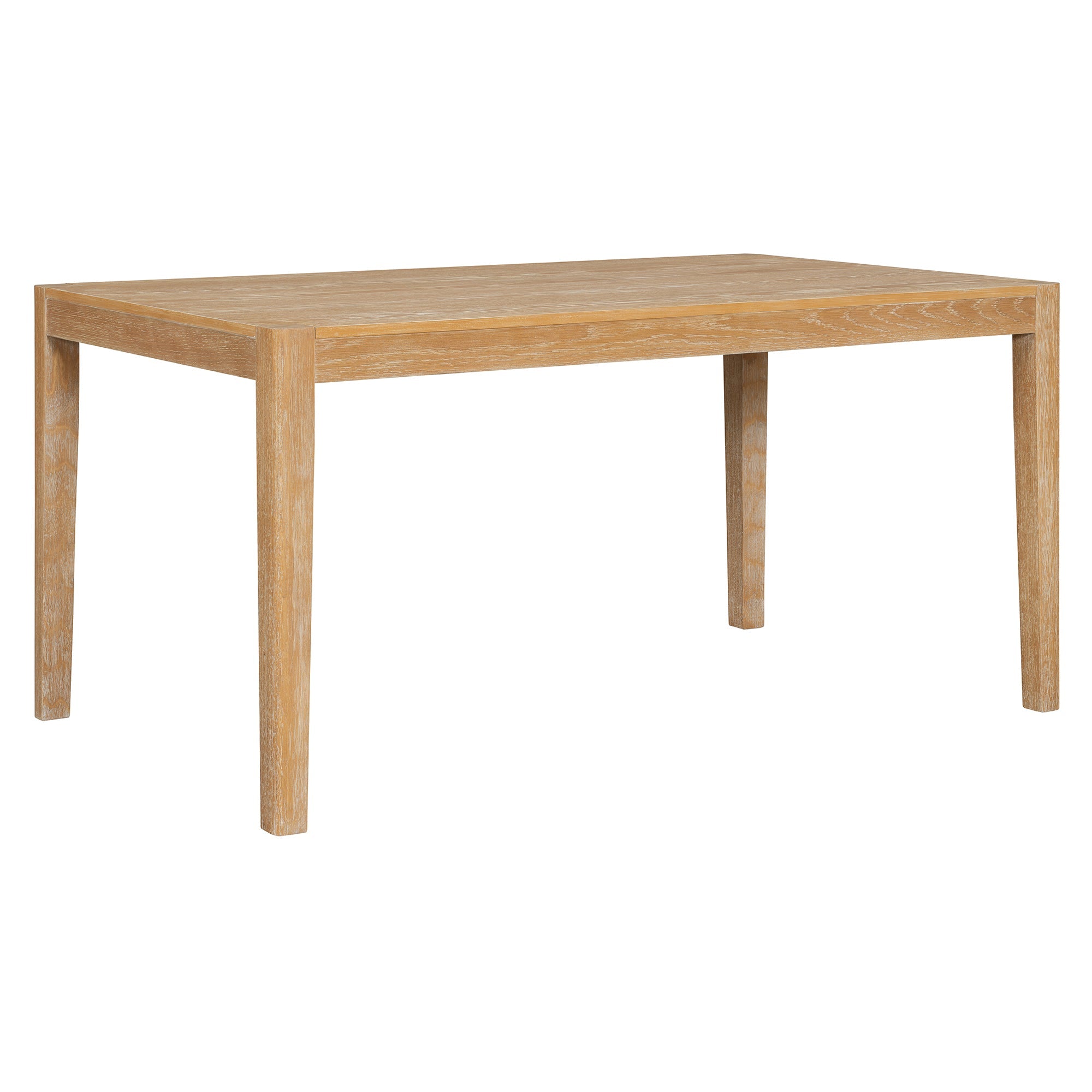 7-Piece Retro Rectangular Wood Dining Table Set