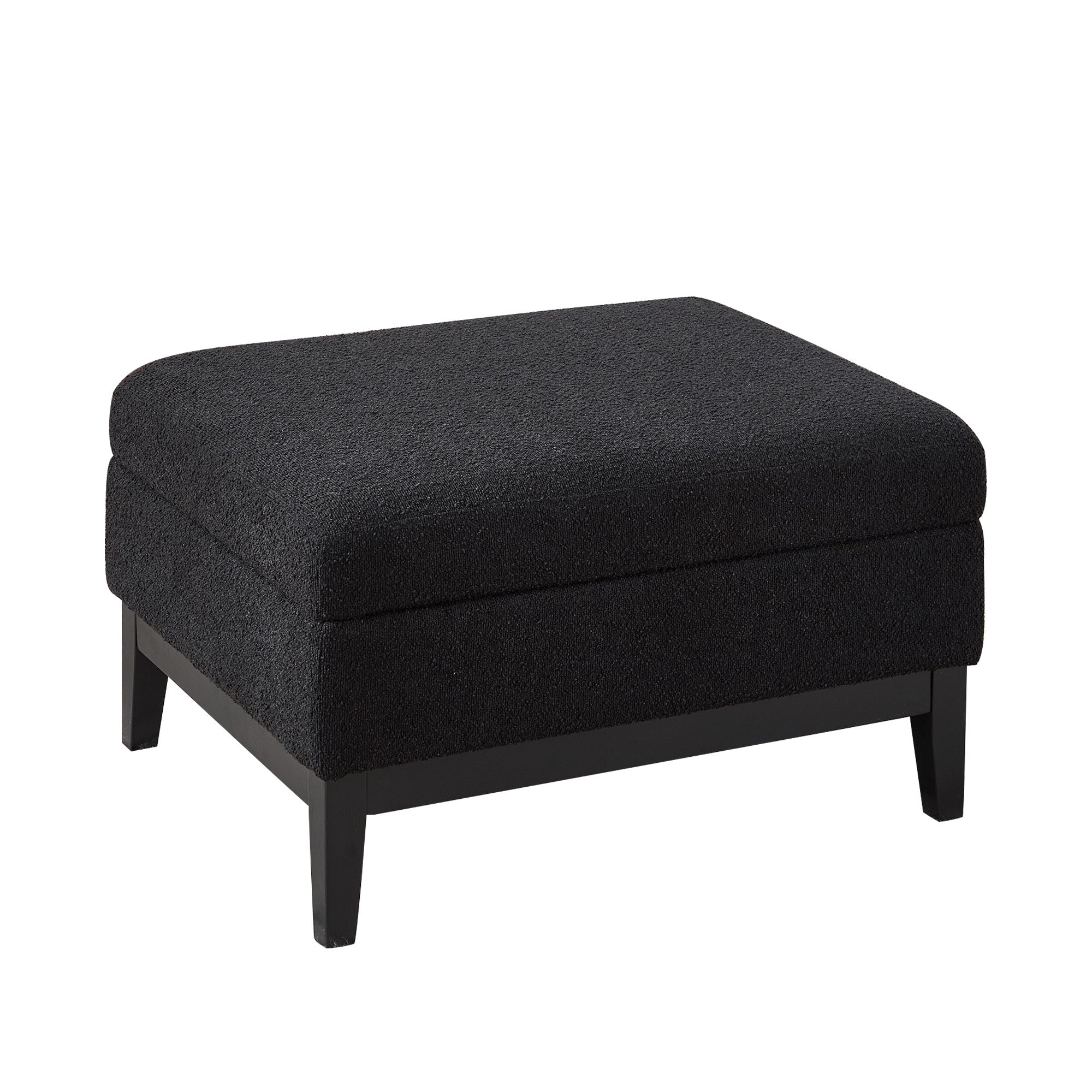 33.86'W Upholstered Wood Base Storage Ottoman