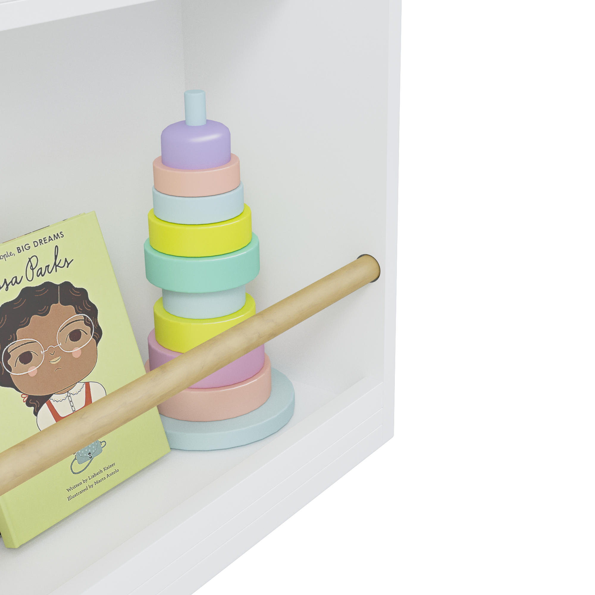 3 Tier Montessori Kids Book Display Rack
