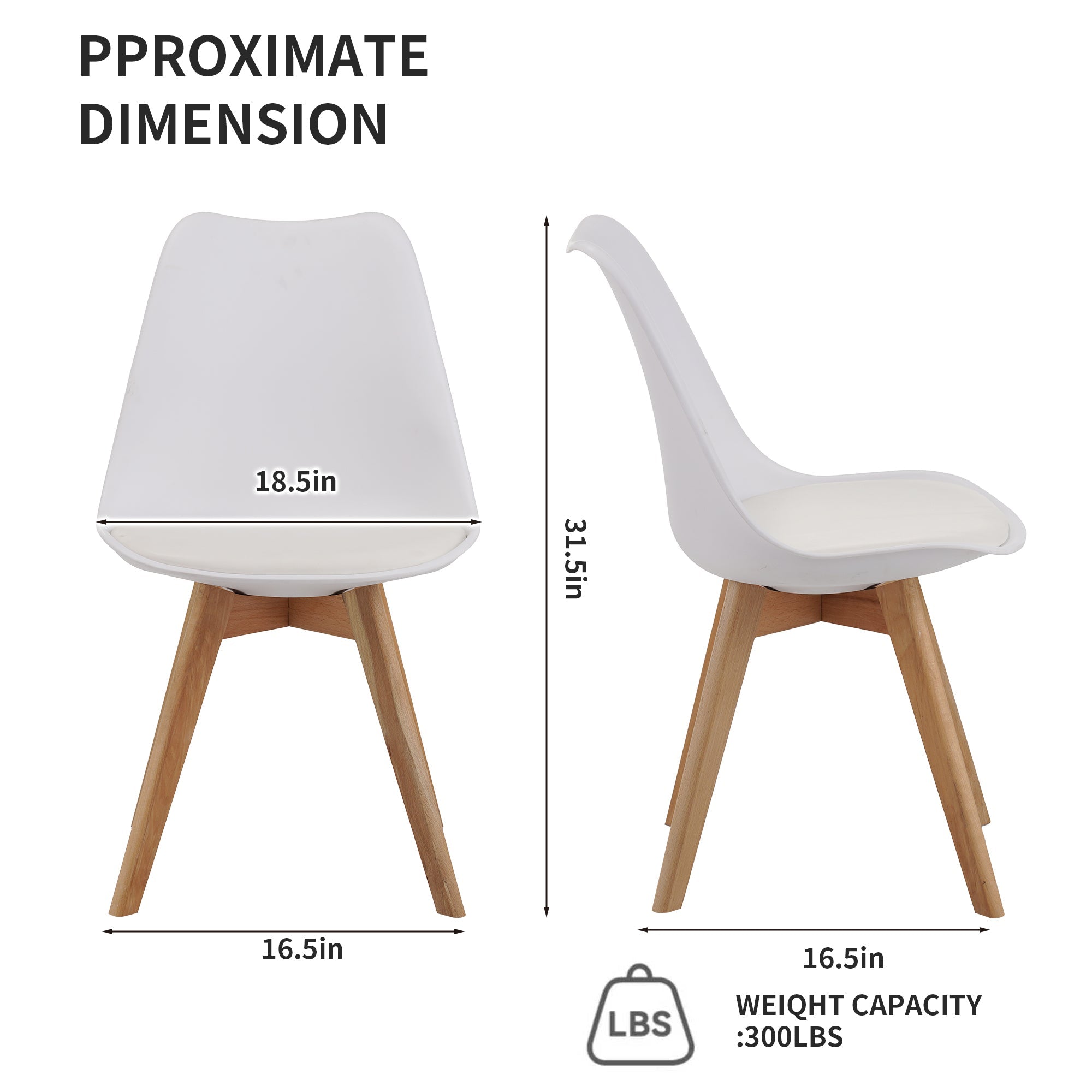 Medieval Modern Style Dining Chairs (Set of Four)