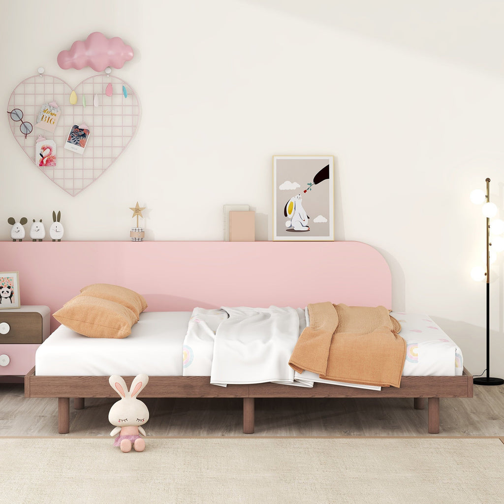 Modern Design Full Floating Platform Bed Frame