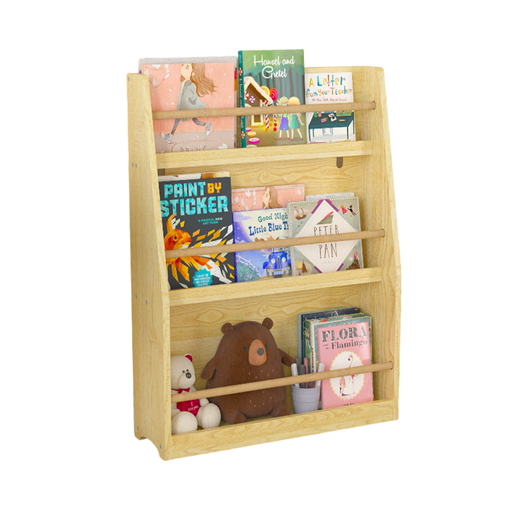 3 Tier Montessori Kids Book Display Rack
