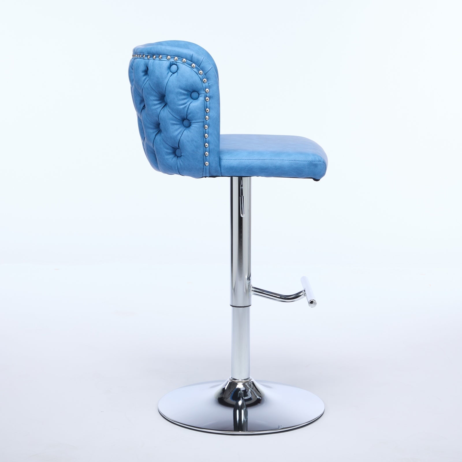 Modern PU Upholstered Bar Stools (Set of 2)