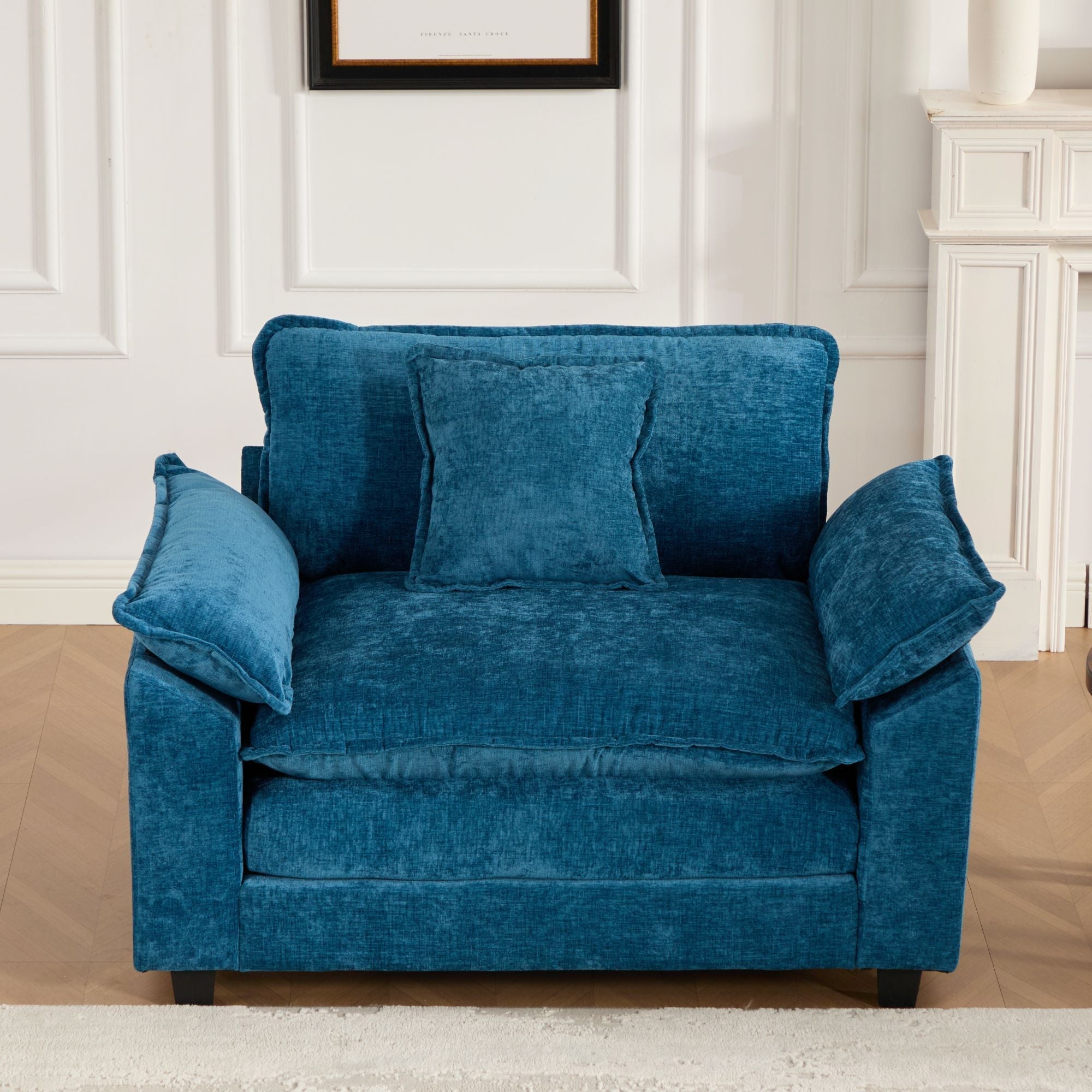 Modern Sectional Cloud Sofa Single Seat (Ottoman is Not Included)