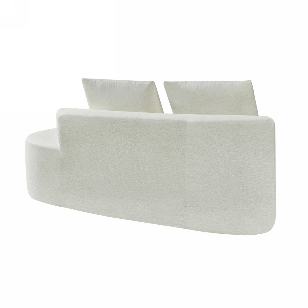 116' Modern Curved Sectional Sofa for Living Room