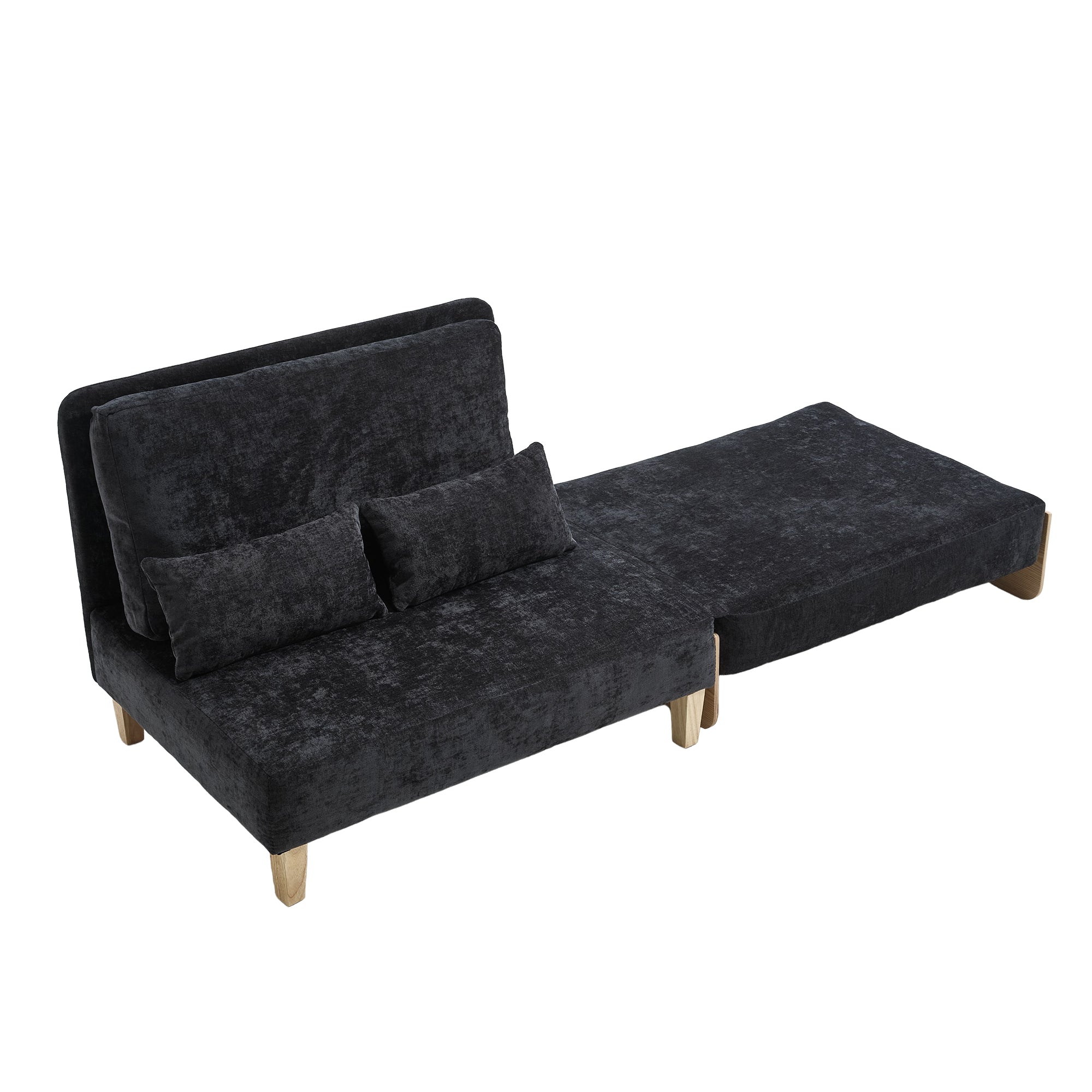Mid-Century Modern Foldable Sofa Bed Recliner