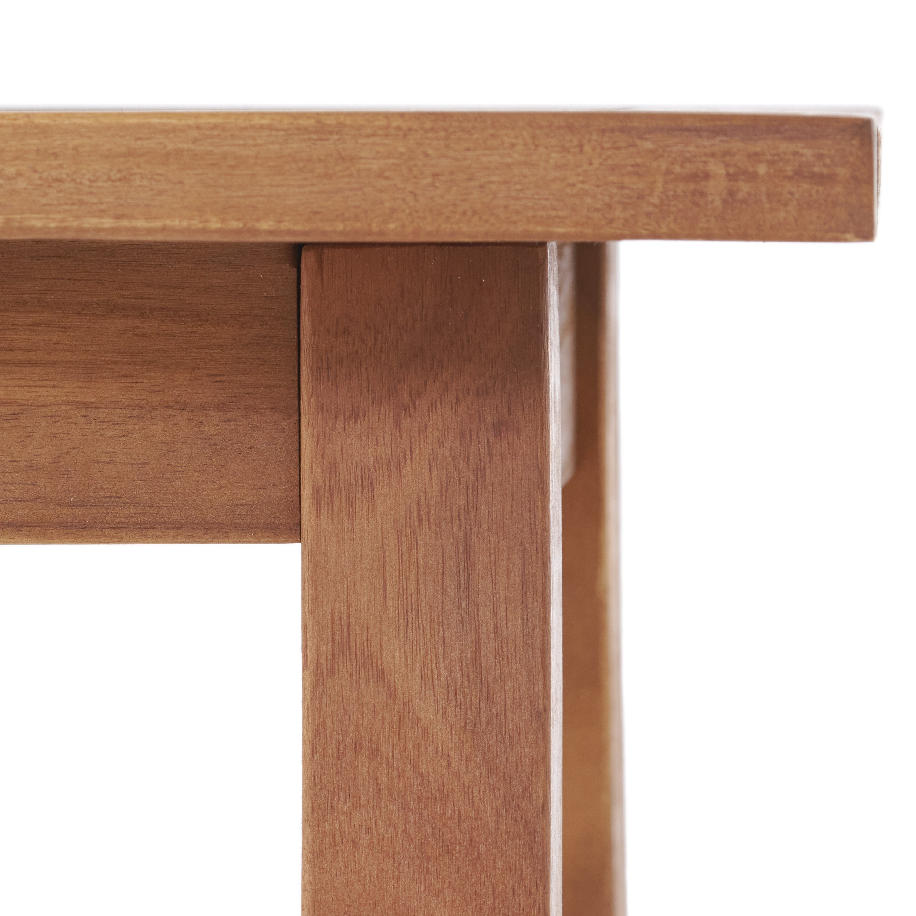 Kinesis Outdoor Side Table with Slatted Top and Wood Frame