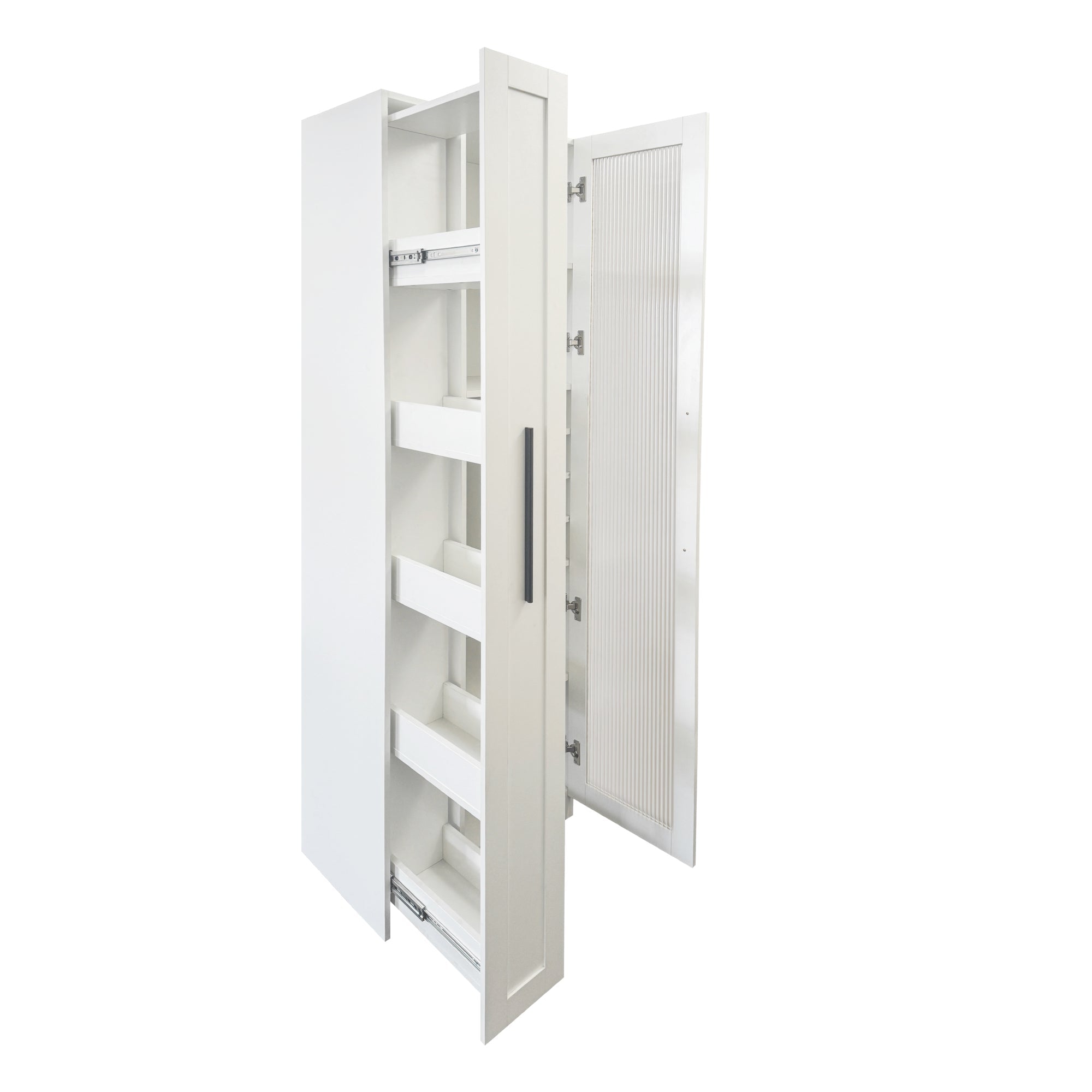 Farmhouse Kitchen Storage Cabinet with Glass Doors