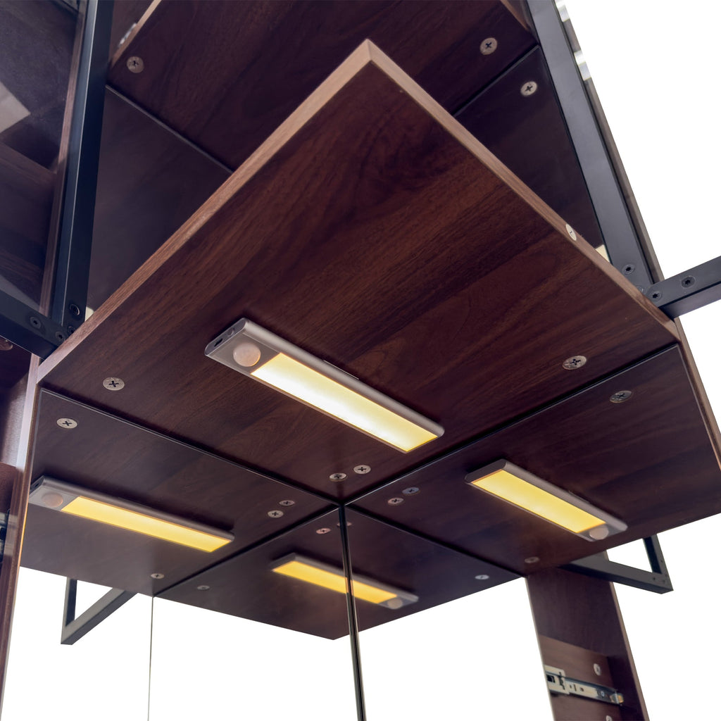 70' Display Cabinet with Glass Doors and Lights