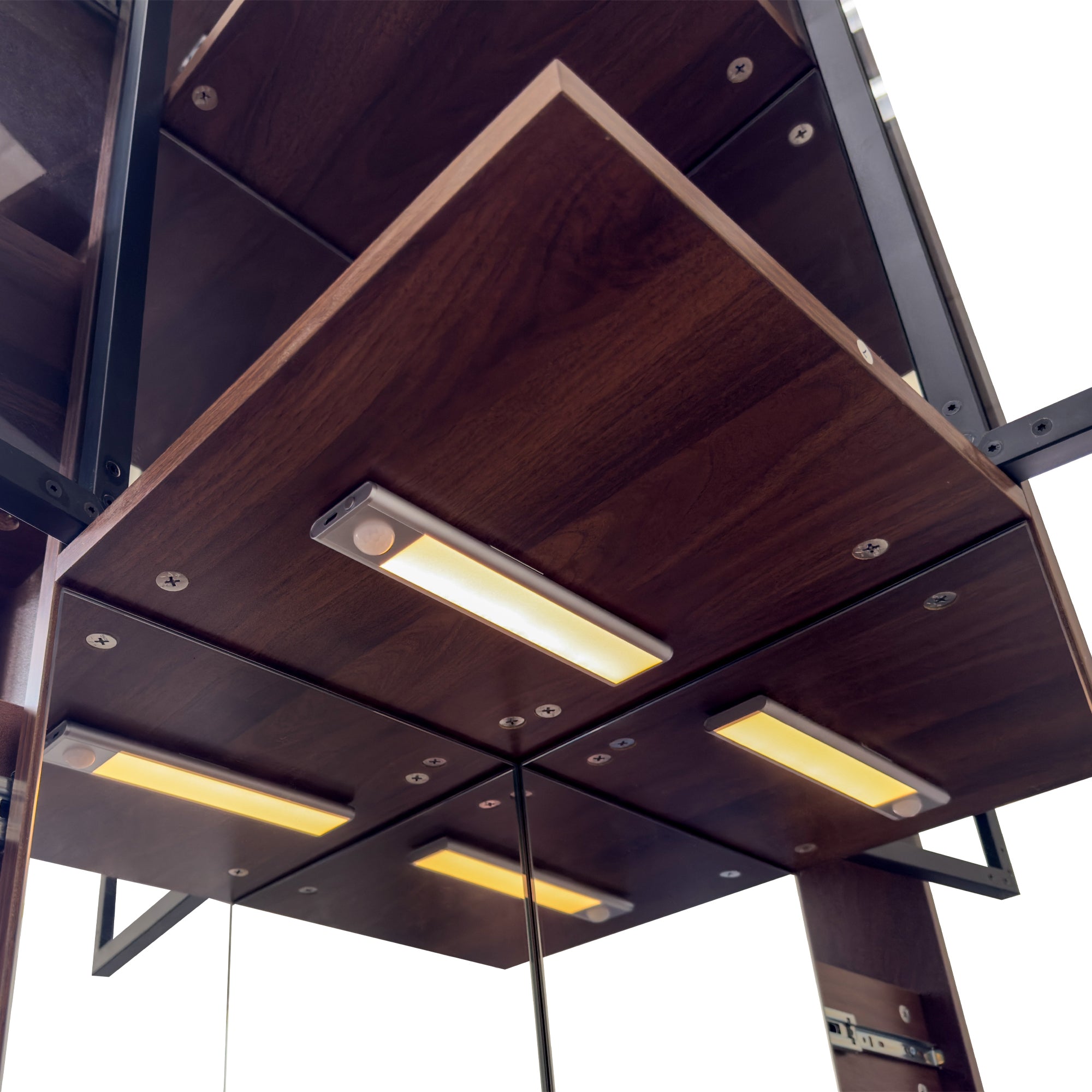 70' Display Cabinet with Glass Doors and Lights