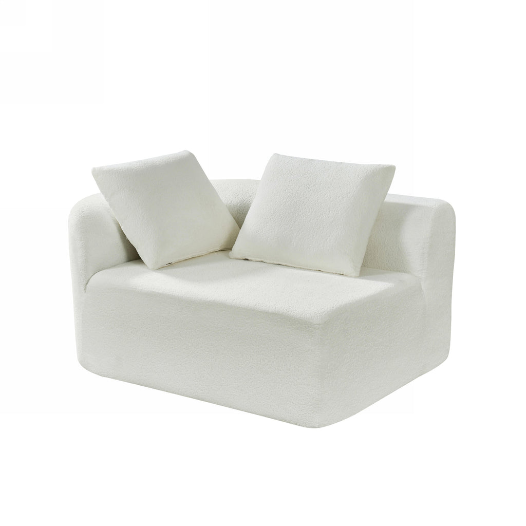 116' Modern Curved Sectional Sofa for Living Room