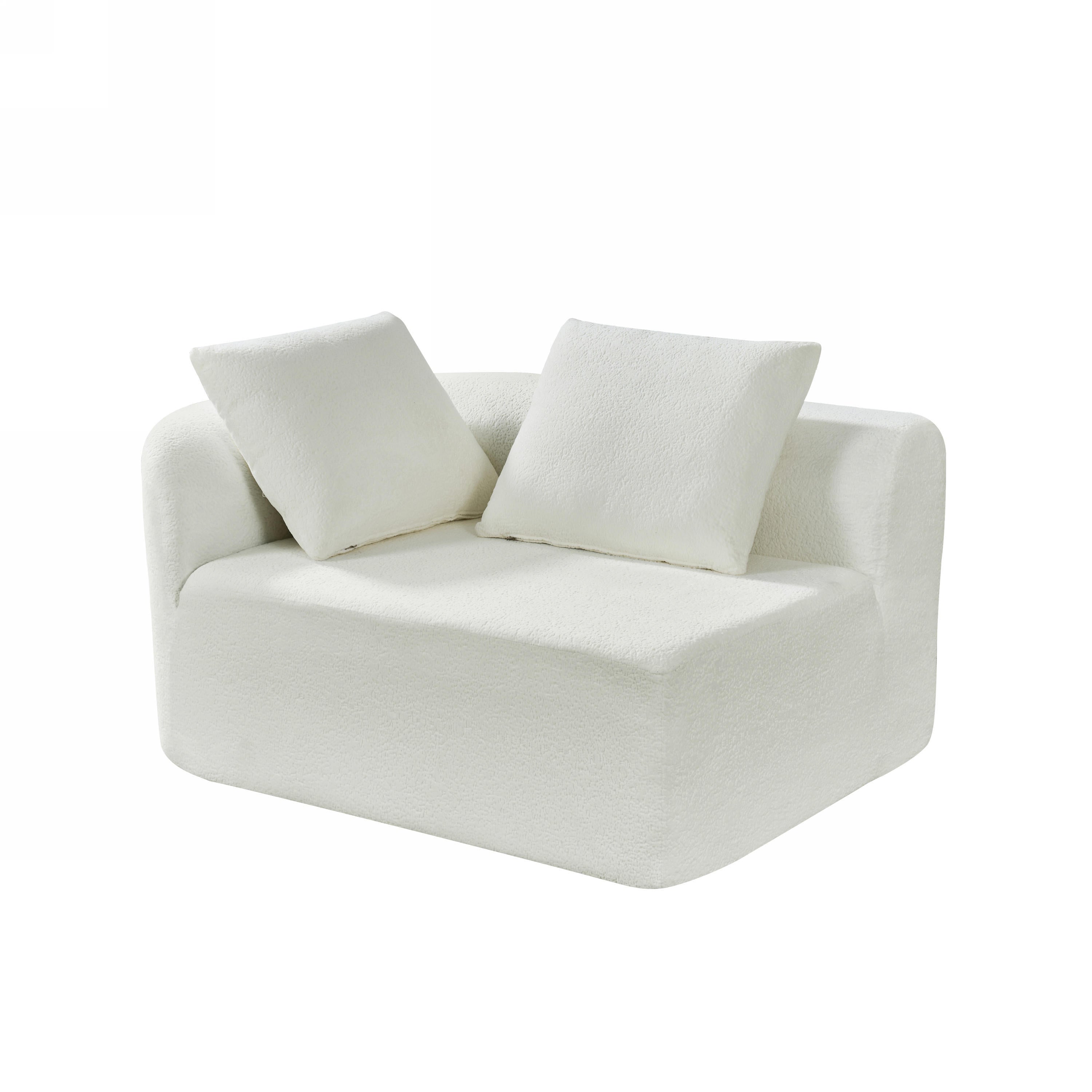 116' Modern Curved Sectional Sofa for Living Room