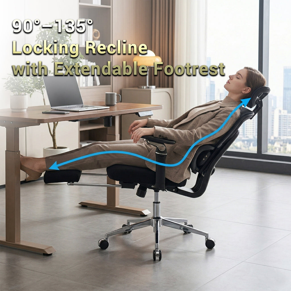 Ergonomic Office Chair with Massage Lumbar Support