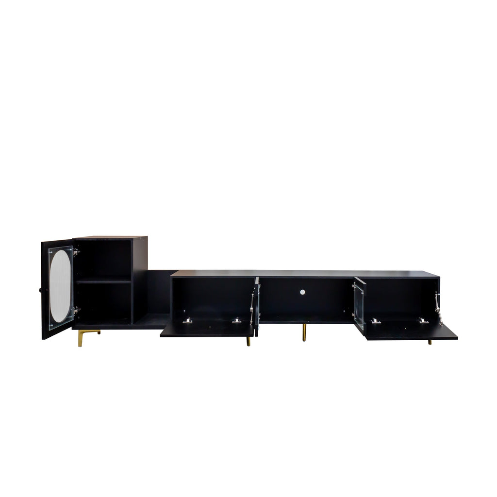 Wood Rectangle Extendable TV Stand