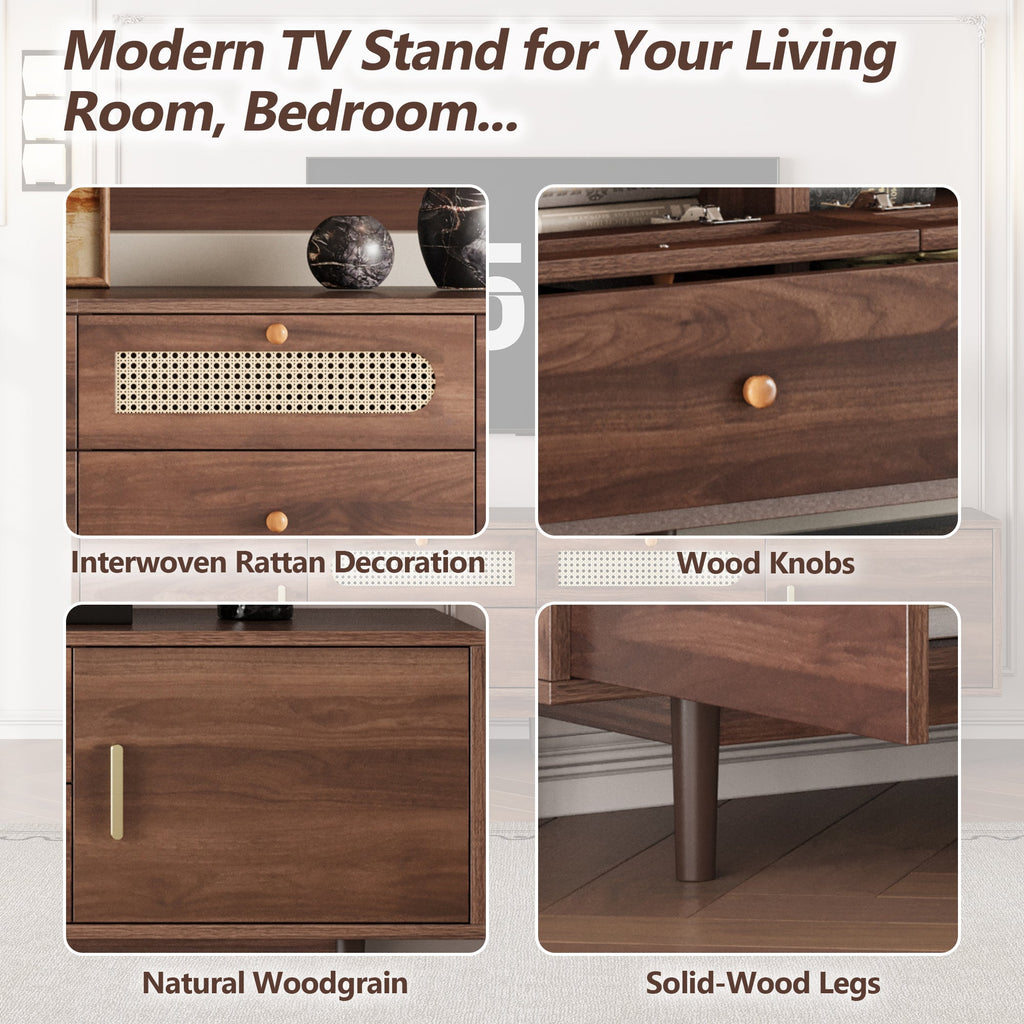 76' Modern Chic Entertainment Center