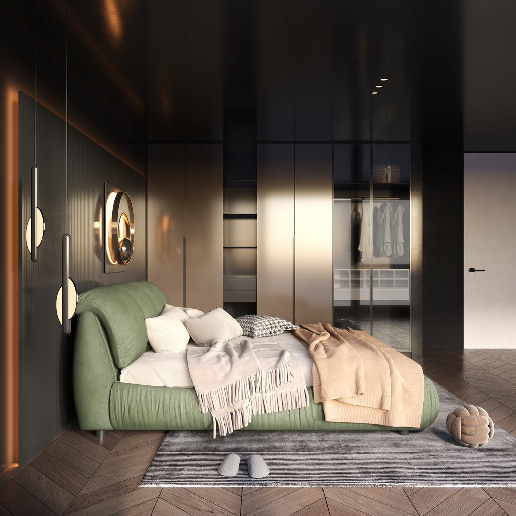 King/Queen Size Luxury Upholstered Platform Bed