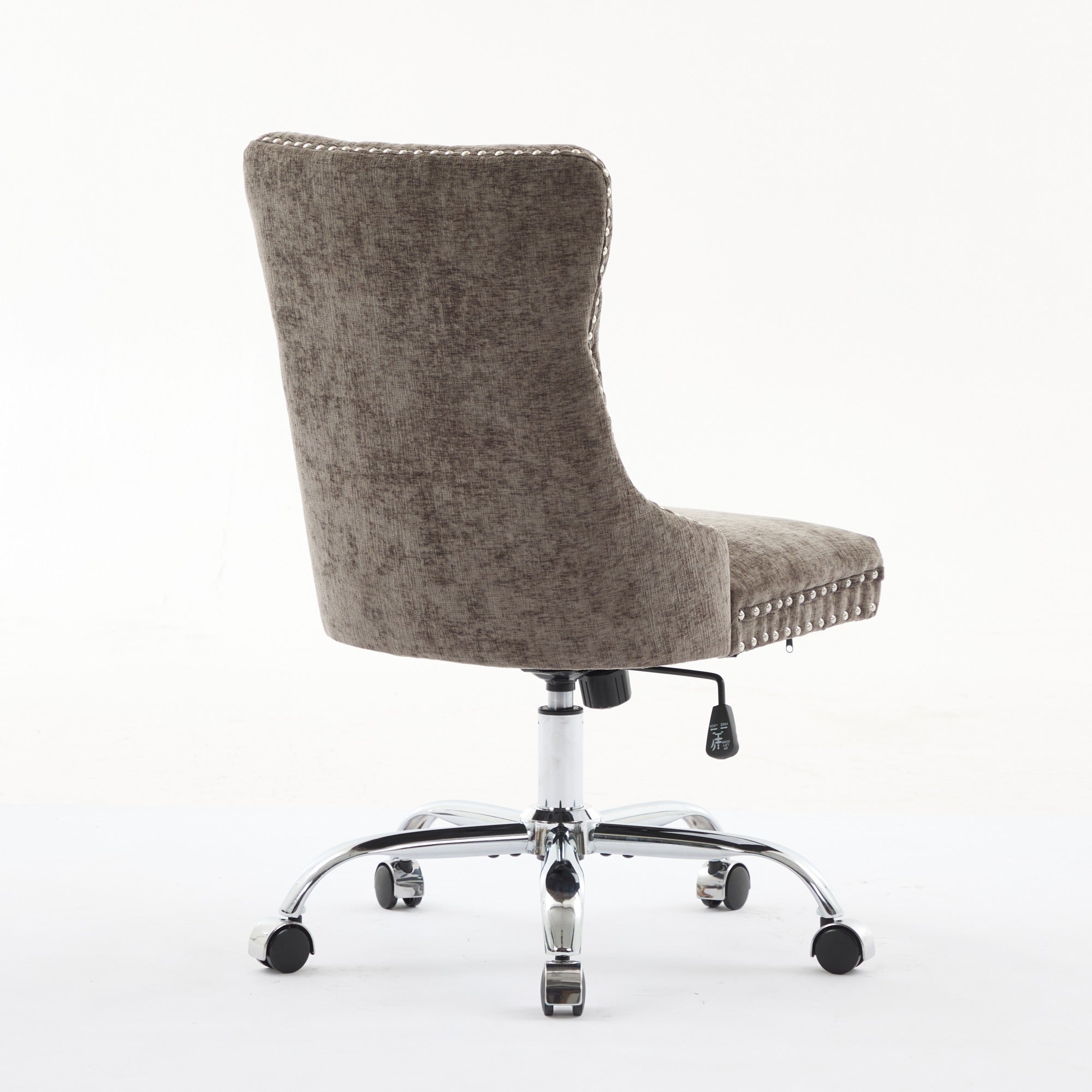 Modern Chenille Upholstered Tufted Button Home Office Chair