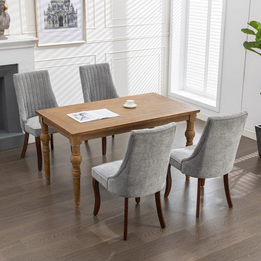 Rayon Cloth Flocking Velvet/Linen Dining Chairs (Set of 2)