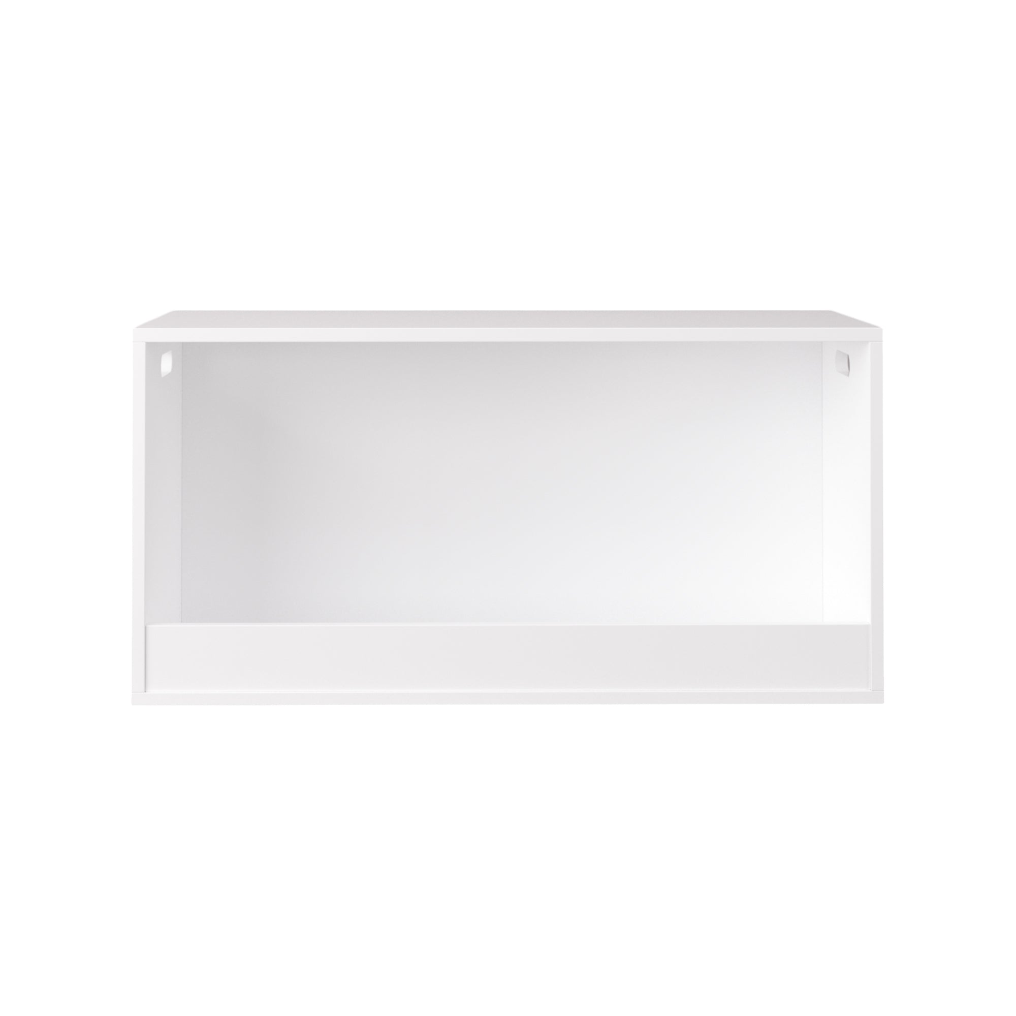 White Wooden Open Toy Storage Box for Kids