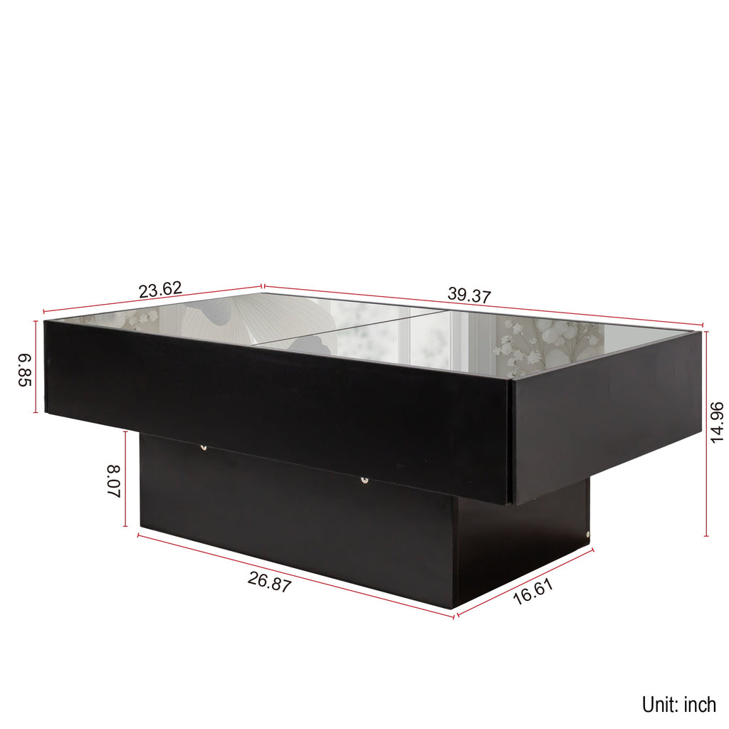 Coffee Table with Sliding Tabletop