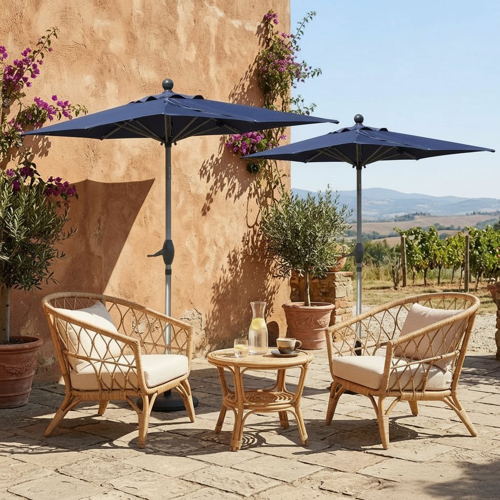 10ft Rectangle Patio Umbrella with Crank Lift and Tilt Function (Base Not Included)